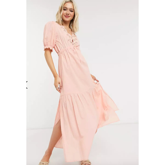 Cleobella hannah midi dress with embroidered in peony - Picture 1 of 7